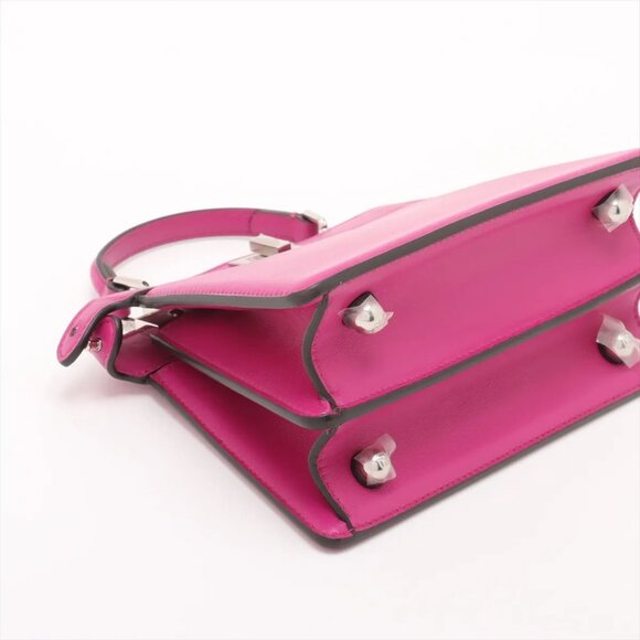 Fendi Peek-a-Boo ICU Co., Ltd. Mini Leather 2-Way Shoulder Bag – Magenta - Picture 3 of 10